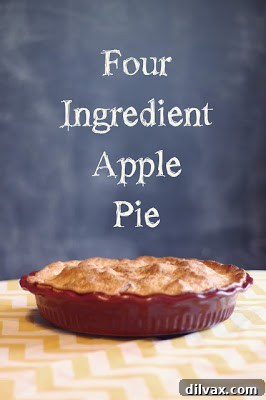 Easy Four Ingredient Apple Pie from Schenewark Farm