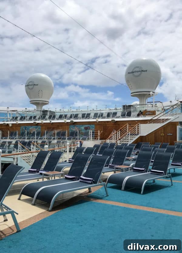 Princess Cruises MedallionNet: Fast and reliable Wi-Fi for seamless connectivity anywhere at sea.