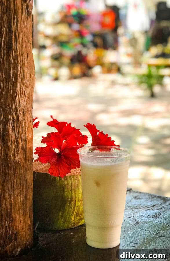 A Horchata in Tulum, Mexico