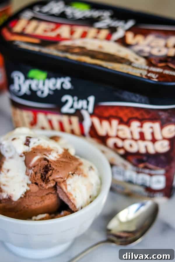 Breyer's 2 in 1 Heath and Waffle Cone