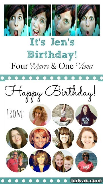 Birthday Joy: Lemon Squares and a Custom Video Surprise 3 Collage of bloggers participating in Jen's virtual birthday party