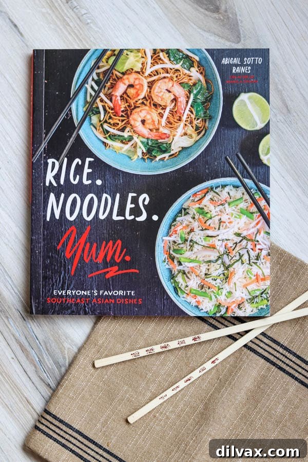 Abigail Sotto Raines' new cookbook, Rice. Noodles. Yum., cover image.
