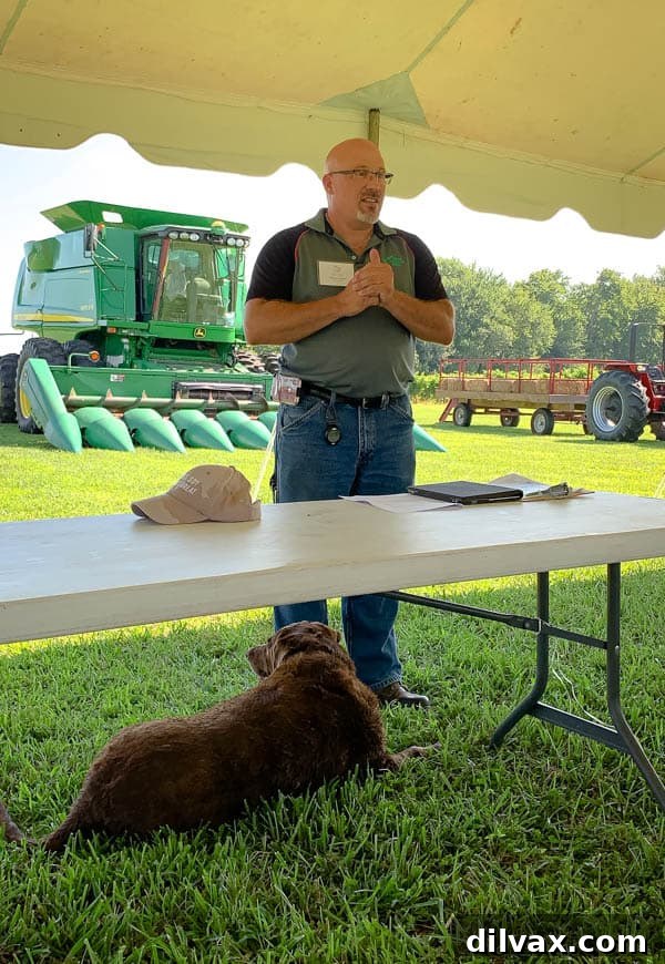 Soy: The Unassuming Powerhouse 9 William Layton of Lazy Day Farms discussing soybean farming.