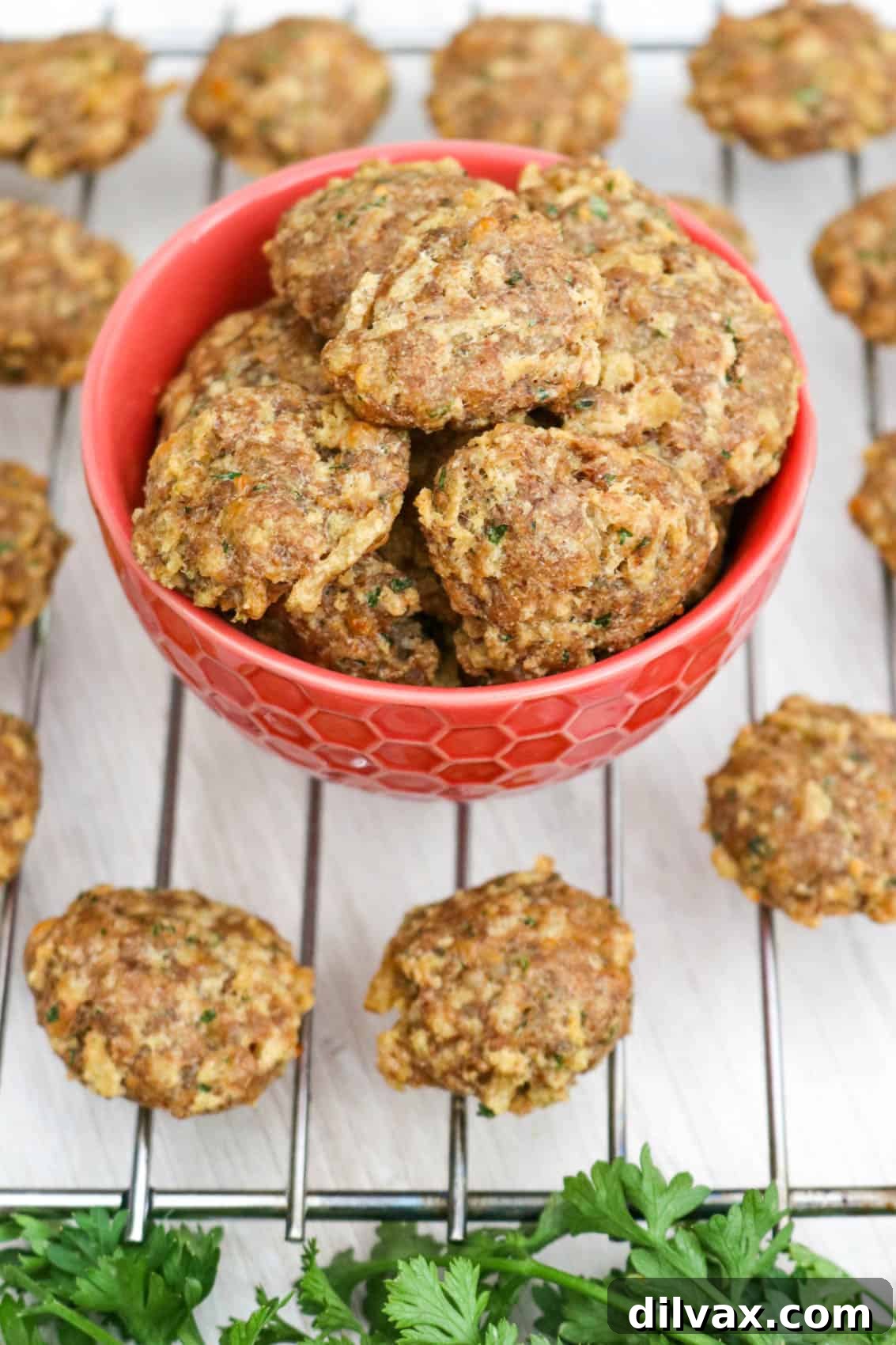 A batch of homemade Chicken and Cheese Dog Treats, perfect for training or snacking.