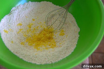 Pancake batter with blueberries ready to be cooked