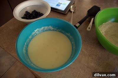 Pancakes cooking on a griddle