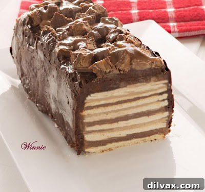 Delicious No-Bake Snickers Cake