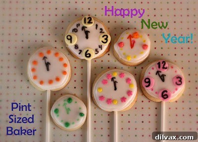 Midweek Magic 5 Adorable New Year's Clock Cookies on a Stick