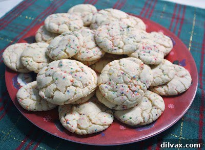 Midweek Magic 7 Colorful Holiday Confetti Cake Batter Cookies with sprinkles