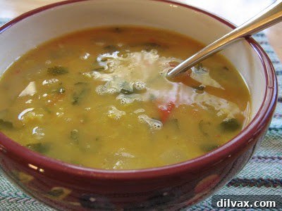 Midweek Magic 8 Hearty bowl of Soul Warming Lentil Soup with herbs