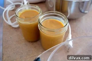 Whisking ingredients for coffee creamer in a bowl