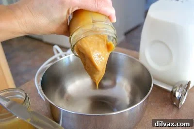 Measuring milk for the creamer recipe