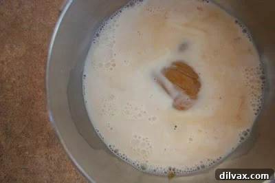 Adding Dulce De Leche to a mixing bowl