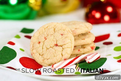 Wicked Good Wednesdays: Second Helping 7 Candy Cane Crinkle Cookies Recipe by The Slow Roasted Italian