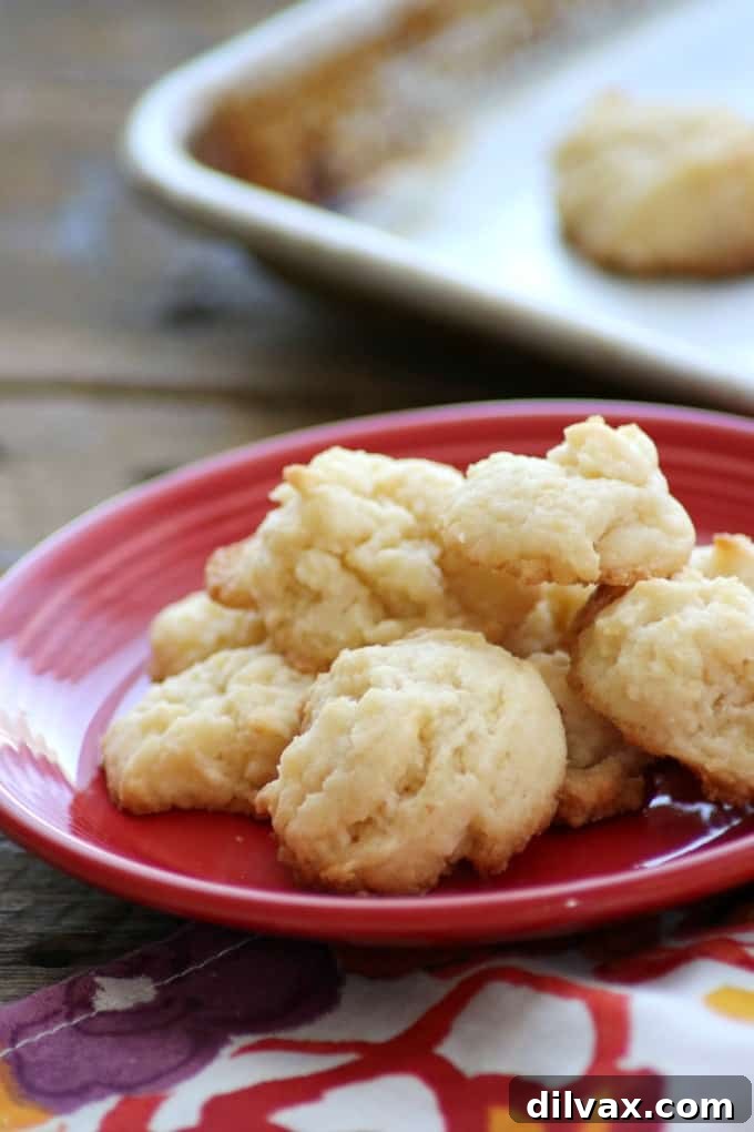 These Cream Cheese cookies are super simple to make, are light and so delicious that it's easy to eat more than one!