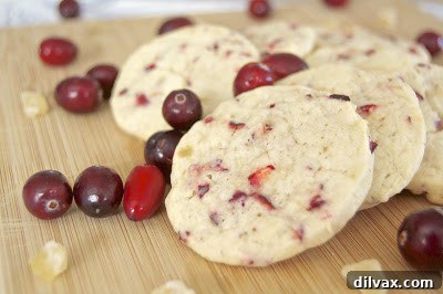 Cranberry Ginger Sugar Cookies, a festive holiday dessert