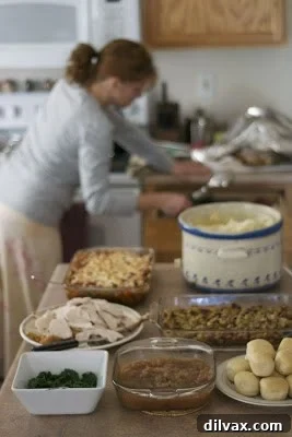 A person looking tired but satisfied, possibly the author in pajamas, hinting at the effort put into Thanksgiving.