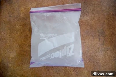 Flexible ice pack in the freezer