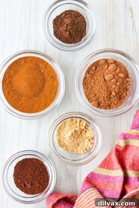 Ingredients needed for Pumpkin Spice made at home.l