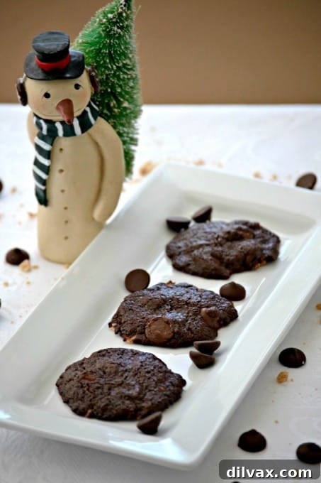 Decadent Chocolate Caramel Toffee Cookies 9 If you like rich, chewy brownies then you'll love these chewy, chocolatey cookies!
