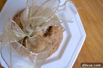 Decadent Chocolate Caramel Toffee Cookies 10 A tempting plate of Triple Chocolate Toffee Caramel Cookies, ready to be enjoyed.