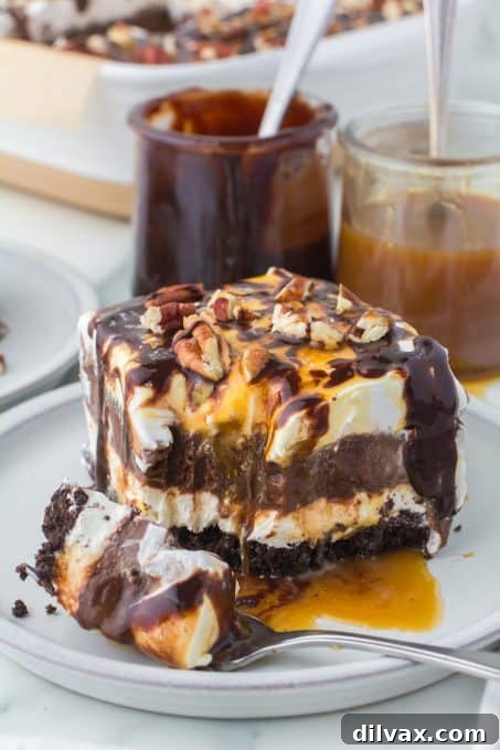 You'll enjoy caramel, Pecans and chocolate in every bite of this easy Turtle dessert