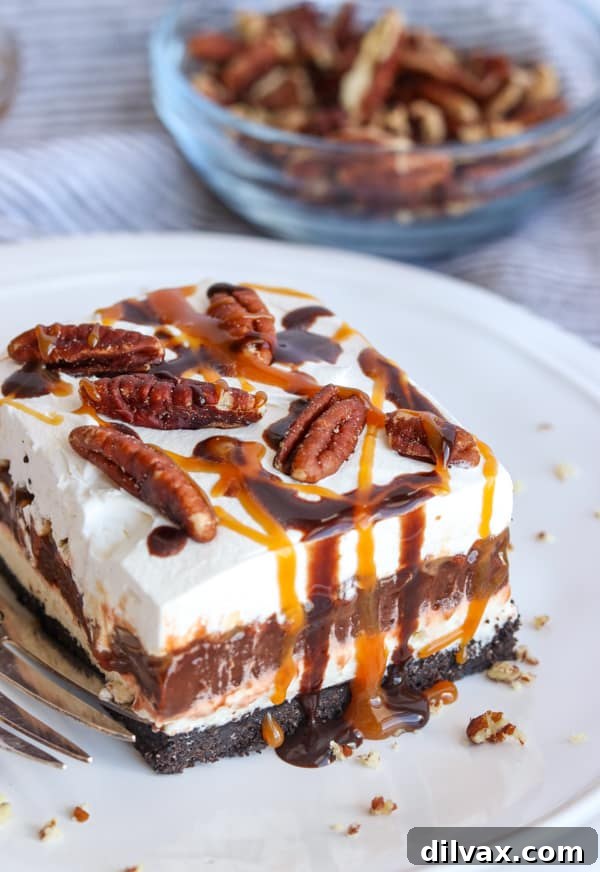 No Bake Turtle Dream Bars.