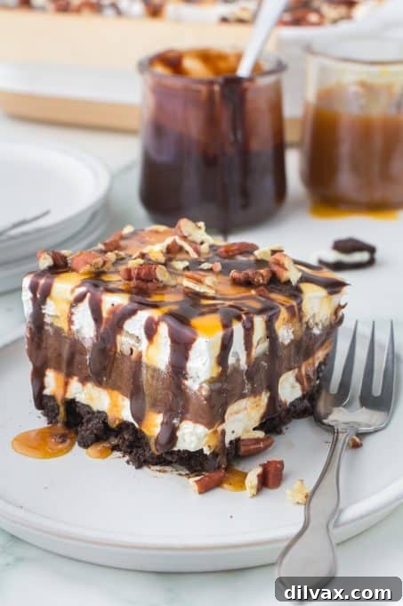 No Bake Turtle Dream Bars