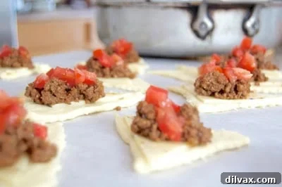 Platter of freshly baked Taco Pockets, ready to serve