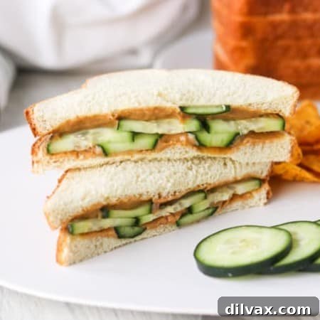 Nutty Cucumber Crunch 8 Peanut Butter Cucumber Sandwich