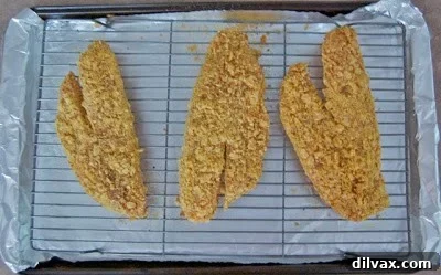 Seared Tilapia Tacos with Vibrant Raspberry Mango Salsa 7 Plated crispy tilapia with a side of fruit salsa.