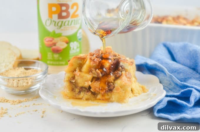 Peanut Butter and Jelly French Toast with syrup.