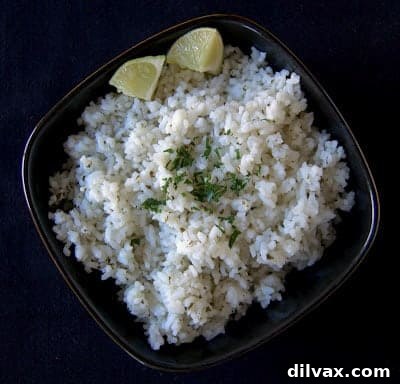 Zesty Cilantro Lime Rice 2 Homemade Cilantro Lime Rice, inspired by Chipotle