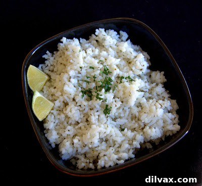 Zesty Cilantro Lime Rice 9 Finished Cilantro Lime Rice, ready to serve