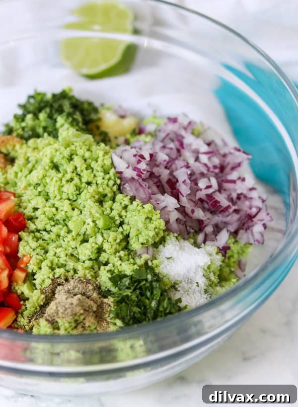 Ingredients for homemade guacamole with edamame.