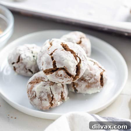 Quick Peanut Butter Crinkle Cookies: No Chill, Just Bake! 2 A batch of delicious cookies arranged on a plate, ready to be served.
