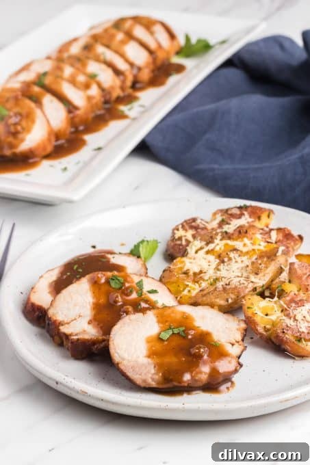 Pork Medallions with a Jack Daniel's sauce, beautifully presented