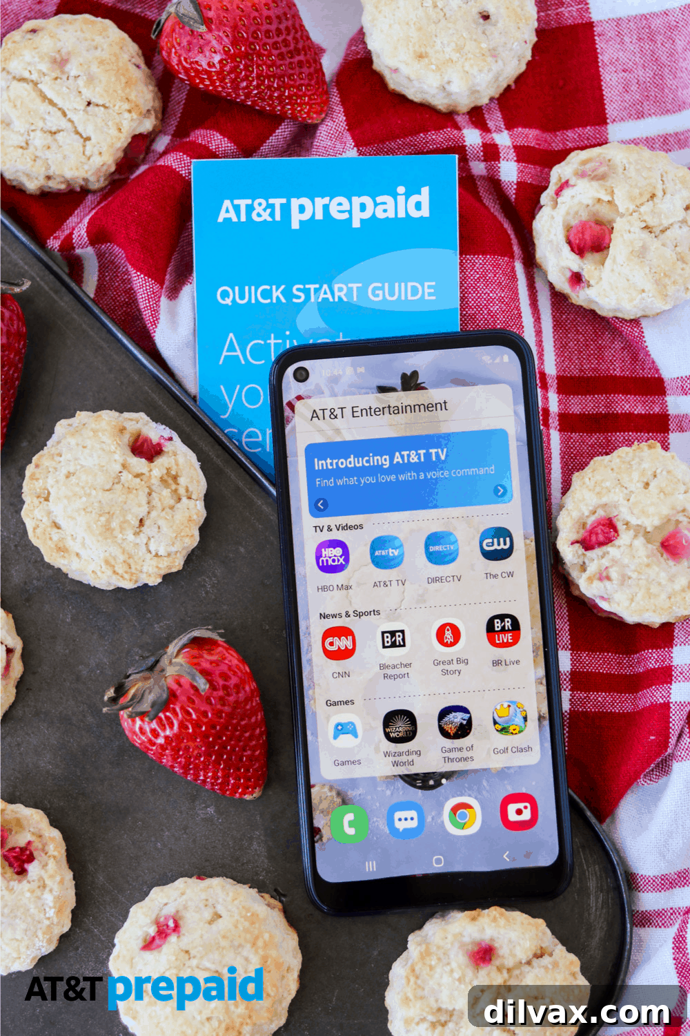 A graphic highlighting the incredible value of the AT&T PREPAID 12-month plan for a one-time payment of $300.