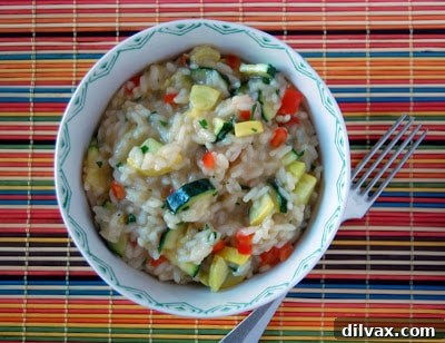 Fresh ingredients ready for a delicious vegetable risotto