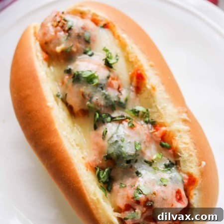 Easy Meatball Sub Sandwiches