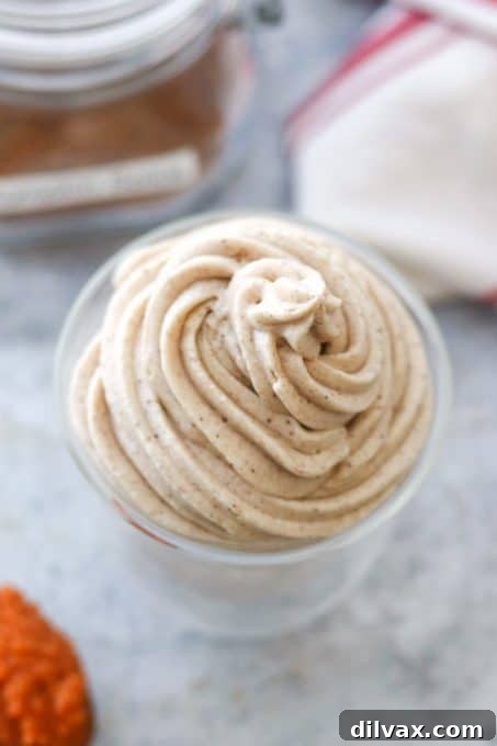 Easy frosting with pumpkin spice and cream cheese.