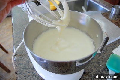 Cooling the genoise cake on a wire rack.