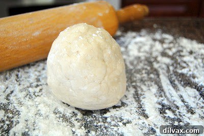 Flaky Cherry Blueberry Turnovers 3 Ripe red cherries and fresh blue blueberries in a bowl, ready for baking