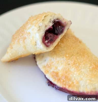 Flaky Cherry Blueberry Turnovers 7 Baked Cherry Blueberry Turnover