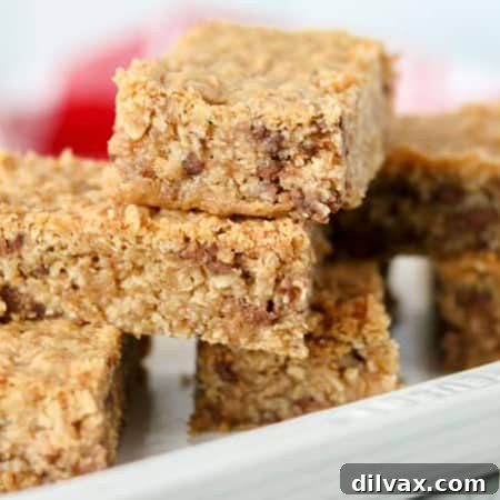 Chewy Toffee Coconut Oat Squares 9 Toffee Coconut Oatmeal Bars