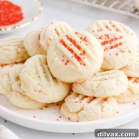 Whipped Shortbread Cookies