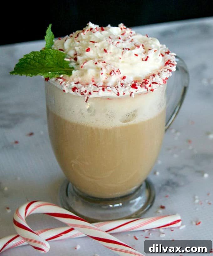 Whip Up French Vanilla Coffee Creamer 14 Peppermint, white chocolate hot cocoa and coffee make up this delicious holiday drink you can make at home!