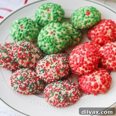 Cream Cheese Christmas Sprinkle Cookies