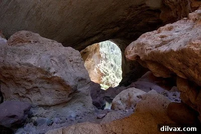 Scenic view of the landscape near Tonto Natural Bridge.