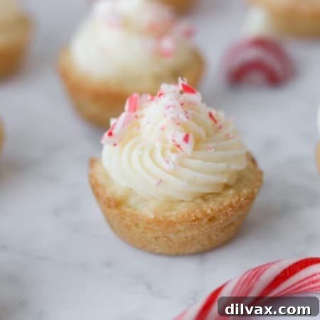 Peppermint Sugar Cookie Cups